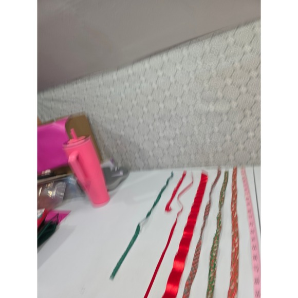 Vintage Christmas Place Mats Cloth Placemats Snowmen Holiday Table Linens Ribbon - Picture 9 of 16